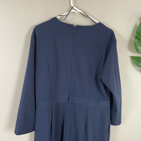 Halston navy blue jumpsuit - Picture 8 of 9